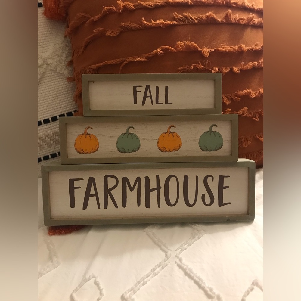 Fall Farmhouse Stacking Sign Decor
